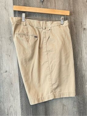 Polo Ralph Lauren Men's Tan Flat-Front Cotton Chino Shorts